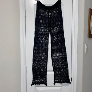 Black Swimsuit cover pants size Medium